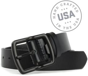 img 2 attached to 👖 Genuine Leather Belt - Black Mountain Collection