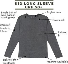 img 3 attached to 🌞 Shedo Lane Kids Sun-Proof Long Sleeve T-Shirts: Supreme UPF 50+ UV SPF Protection for Optimum Sun Safety