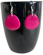 tagua earrings fuchsia vegetable tag272 logo