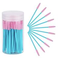 🖌️ 100pcs disposable mascara brushes with container - eyelash brush spoolie brushes for extensions and mascara use logo