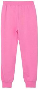 img 3 attached to 👖 UNACOO Girls French Jogger Pants with Pockets - Girls' Clothing