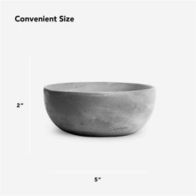 img 2 attached to Gray Cement Large Bowl Incense Holder - Modern Minimalist Upright Standard Size Incense Burner - Small Incense Sticks Not Included