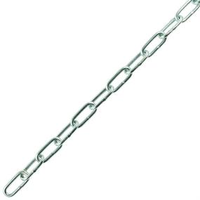 img 1 attached to 🔗 Perfection Chain Products 54144 #4 Straight Link Coil Chain, Zinc-Plated Steel, 100 FT Carton