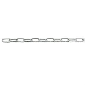 img 2 attached to 🔗 Perfection Chain Products 54144 #4 Straight Link Coil Chain, Zinc-Plated Steel, 100 FT Carton