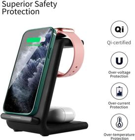 img 2 attached to Wireless Charger Charging Compatible Qi Enabled Portable Audio & Video for MP3 & MP4 Player Accessories
