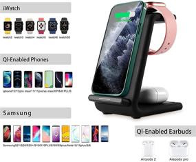img 3 attached to Wireless Charger Charging Compatible Qi Enabled Portable Audio & Video for MP3 & MP4 Player Accessories