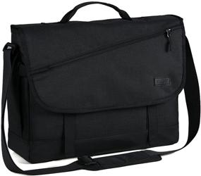 img 4 attached to VASCHY Messenger Bag: Water Resistant Satchel for Men's Laptop, Work, School, and Business