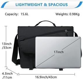 img 2 attached to VASCHY Messenger Bag: Water Resistant Satchel for Men's Laptop, Work, School, and Business