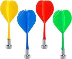 img 3 attached to 🎯 Yalis Magnetic Darts 12 Packs - Safety Plastic Darts for Dart Game | Red, Yellow, Green, Blue