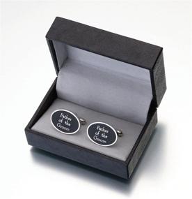 img 2 attached to Lillian Rose Groom Cufflinks for Fathers