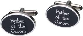 img 3 attached to Lillian Rose Groom Cufflinks for Fathers