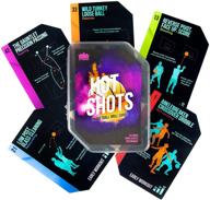 optimized hot shots basketball drill cards - 64 waterproof plastic cards: 45 guided drills, 9 archetype workouts, 5 games, & 5 info cards - perfect for skills training & coaching in youth & adult sports logo