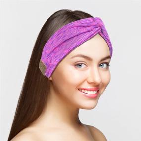img 4 attached to 🎧 Women's Bluetooth 5.0 Music Headband with Built-in Speaker - Fashion Hair/Head Band for Yoga, Workout, Running, Meditation - Perfect Gift