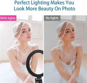 img 1 attached to 10.2" Selfie Ring Light with Tripod Stand, 2 Phone Holders & Remote Control - Perfect for Live Streaming, YouTube, Makeup, Photography
