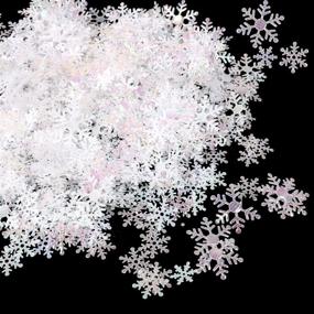 img 4 attached to Snowflakes Snowflake Confettis Decorations Christmas