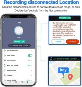 img 1 attached to Беспроводной поиск ключей и отслеживание телефона Bluetooth для Android/iOS - устройство для нахождения утерянного с одним касанием - трекер NUT для ключей, рюкзаков, телефонов, кошельков - Улучшенная версия 1