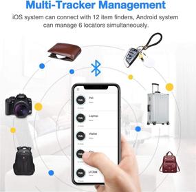 img 3 attached to Беспроводной поиск ключей и отслеживание телефона Bluetooth для Android/iOS - устройство для нахождения утерянного с одним касанием - трекер NUT для ключей, рюкзаков, телефонов, кошельков - Улучшенная версия 1