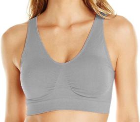 img 3 attached to 👙 Top-Rated Cabales Women's 3 Pack Seamless Sports Bra with Removable Pads for Ultimate Comfort and Support