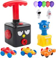 🚀 набор игрушек chiachi balloon launcher car toy set, набор воздушных средств передвижения, надувной автомобиль для гонок на шарах, творческая насосная игрушка для автомобиля, набор игрушек stem в подарок для детей (черный ворон) логотип