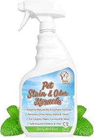 img 4 attached to 🐾 Pet Stain & Odor Miracle: Enzyme Cleaner for Dog Urine, Cat Pee, Feces, and Vomit - Natural Eliminator for Carpet, Rug, Upholstery, Couch, Mattress, and Furniture (32FL OZ)