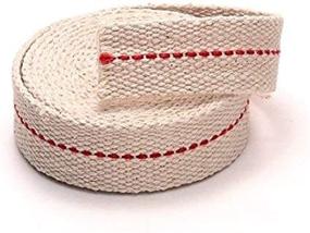 img 4 attached to 🔥 Light of Mine 7/8" Inch 100% Cotton Flat Wick 6 Foot Roll for Paraffin Oil or Kerosene Based Lanterns and Oil Lamps - Genuine Red Stitch Included!