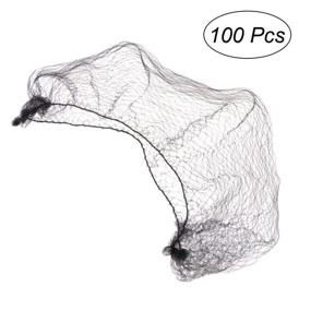 img 3 attached to 👱 100pcs Tinksky Hair Nets: Black Invisible Elastic Edge Mesh Dress-up Accessories - High-Quality & Easy-to-Use