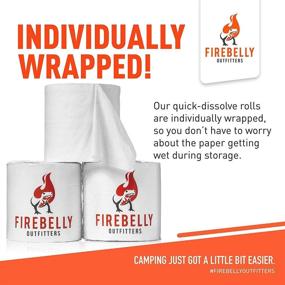 img 1 attached to 🚽 Firebelly Outfitters RV Toilet Paper, Septic-Safe - 8 Rolls, 2-Ply 500 Sheets - Rapid Dissolve Bath Tissue for Camping, Marine, RV Holding Tanks - Prevents Camper Sewer Clogs, Eco-Friendly & Biodegradable