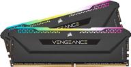 corsair vengeance rgb pro (cmh16gx4m2z3600c18): 16 гб оперативной памяти ddr4, оптимизировано для amd ryzen, черный логотип