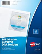 📀 avery прозрачные самоклеящиеся страницы для хранения cd/dvd: верхняя загрузка с клапаном (10 шт., 73721) логотип