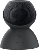 ⚡️ стойка-аккумулятор для homepod mini mission (черная) логотип