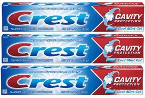 img 1 attached to 🦷 Crest Cool Mint Gel Toothpaste - 6.40 oz (Pack of 3) - Enhanced Oral Care