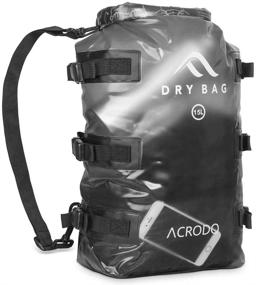 img 4 attached to 🎒 Acrodo Floating Waterproof Dry Bag Backpack - 15L Tactical Bagpack for Survival, Camping & Hiking, Prepping & Waterproofing Supplies