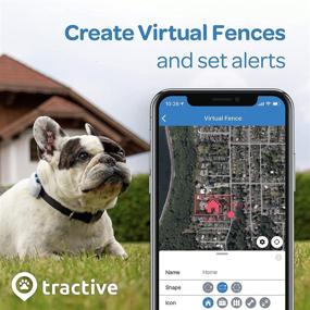 img 1 attached to Tractive Waterproof GPS Dog Tracker: Location, Activity, Unlimited Range (White - Newest Model)