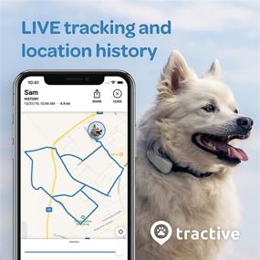 img 2 attached to Tractive Waterproof GPS Dog Tracker: Location, Activity, Unlimited Range (White - Newest Model)