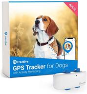 tractive waterproof gps dog tracker: location, activity, unlimited range (white - newest model) logo