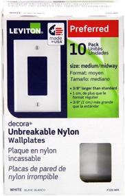 img 3 attached to Leviton PJ26-WM 1-Gang Decora/GFCI Decora настенная панель, белая, 10 штук: Стильные и прочные решения для настенной панели для вашего дома