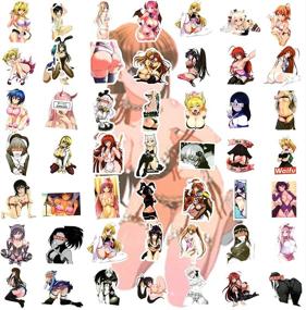 img 3 attached to 🎀 300 PCS Sexy Anime Stickers Pack - Waterproof Vinyl Decals for Laptop, Skateboard, Bicycle, and Luggage - Cute Variety Set for Adults (Anime Stickers Girl-300Pcs)