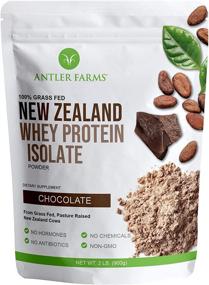 img 4 attached to 🥛 Antler Farms - Grass Fed New Zealand Whey Protein Isolate, Chocolate Flavor, 30 Servings, 2 lbs - Premium Quality, Cold Processed, Rapid Absorption, Keto Friendly, Hormone-Free, Non-GMO