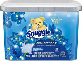 img 2 attached to 🌊 115 Count Snuggle Scent Boosters In-Wash Laundry Scent Pacs - Blue Iris Bliss & Ocean Breeze (Packaging may Vary)