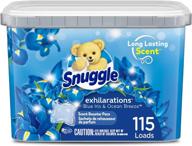 🌊 115 count snuggle scent boosters in-wash laundry scent pacs - blue iris bliss & ocean breeze (packaging may vary) logo