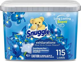 img 4 attached to 🌊 115 Count Snuggle Scent Boosters In-Wash Laundry Scent Pacs - Blue Iris Bliss & Ocean Breeze (Packaging may Vary)