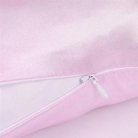 img 2 attached to 👶 EHP Super Soft & Silky Satin Toddler Pillowcases, Set of 2 with Zipper Closure, Ideal for Travel and Nursery Use (13" X 18", Light Pink)