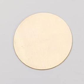 img 2 attached to MET-400.05 Brass Circle - 24 Gauge, 1-1/2 Inch (Pack of 6): Top-Quality Craft Material