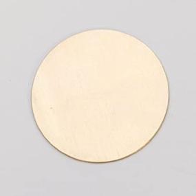 img 4 attached to MET-400.05 Brass Circle - 24 Gauge, 1-1/2 Inch (Pack of 6): Top-Quality Craft Material