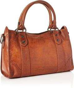 img 3 attached to 👜 FRYE Melissa Cognac Satchel Handbag - Women's Handbags, Wallets, and Satchels