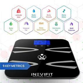 img 3 attached to INEVIFIT Body-Analyzer Scale: Accurate Digital Bathroom Body Composition Analyzer for Weight, Fat, Water, Muscle, BMI, Visceral Levels & Bone Mass - Up to 10 Users