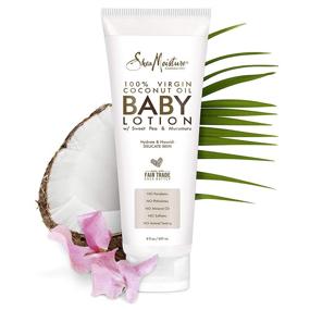 img 1 attached to 👶 SheaMoisture Детский лосьон с кокосовым маслом - влагоудерживающее средство 100% нерафинированного кокосового масла для нежной кожи малыша - 8 унций