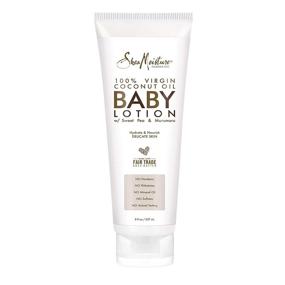 img 4 attached to 👶 SheaMoisture Coconut Oil Baby Lotion - 100% Virgin Coconut Oil Clear Skin Moisturizer for Baby's Delicate Skin - 8 oz