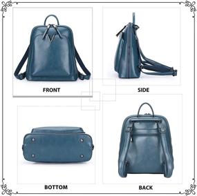 img 1 attached to Backpack Angelkiss Fashion Backpack Leather Women's Handbags & Wallets in Fashion Backpacks