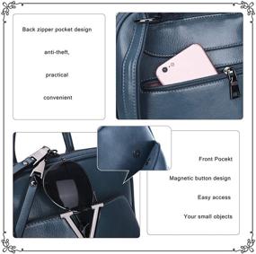 img 2 attached to Backpack Angelkiss Fashion Backpack Leather Women's Handbags & Wallets in Fashion Backpacks